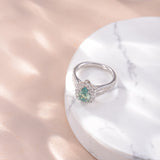 Top-down macro shot highlighting 3EX cut brilliance and fire