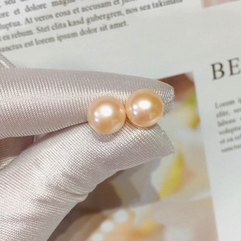 Natural Freshwater Pearl Stud Earrings, 5A No Blemish, S925 Sterling Silver, Hypoallergenic High Luster Jewelry Gift for Her - FITINY Jewelry