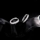 Sterling silver post and butterfly back detail for secure wear