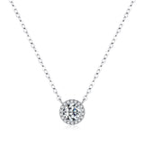 Detail shot of sterling silver chain links and secure lobster clasp