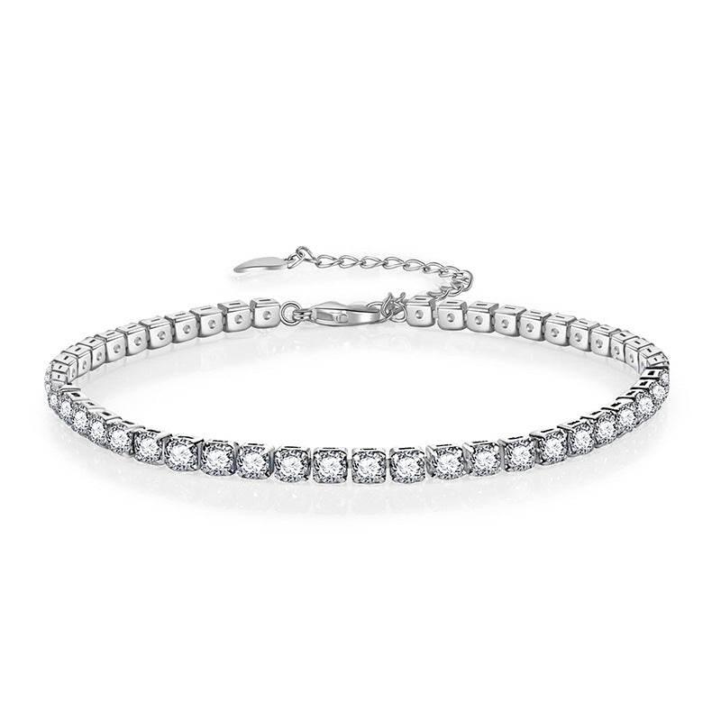Multicolor CZ Iced Out Adjustable Tennis Bracelet, 3mm 5A Cubic Zirconia - FITINY Jewelry