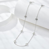 Detail of lobster clasp and 2 cm extension on white gold plated bracelet