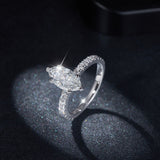 Detail shot highlighting triple-excellent (3EX) cut facets and brilliant sparkle of moissanite