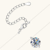S925 Mermaid Tear Floating CZ Necklace, Sterling Silver Invisible Fishing Line 6-8mm Cubic Zirconia Pendant, 40+5cm Adjustable Dainty Minimalist Choker