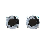 S925 Multicolor Moissanite 4-Prong Stud Earrings, 10 Color 0.5-3ct D-Grade VVS Certificate, Unisex Hypoallergenic Sterling Silver Gift - Fitiny