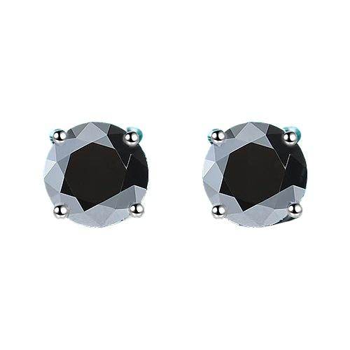 S925 Multicolor Moissanite 4-Prong Stud Earrings, 10 Color 0.5-3ct D-Grade VVS Certificate, Unisex Hypoallergenic Sterling Silver Gift - FITINY Jewelry