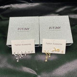 Multi Sets of Chic Star&Moon Earrings, 3-6pcs, 18k Gold Plated Stud Drop Hoop Huggie Cuff Chain, S925 Needle, Stacked Lobe Designs with Dazzling Zirconia