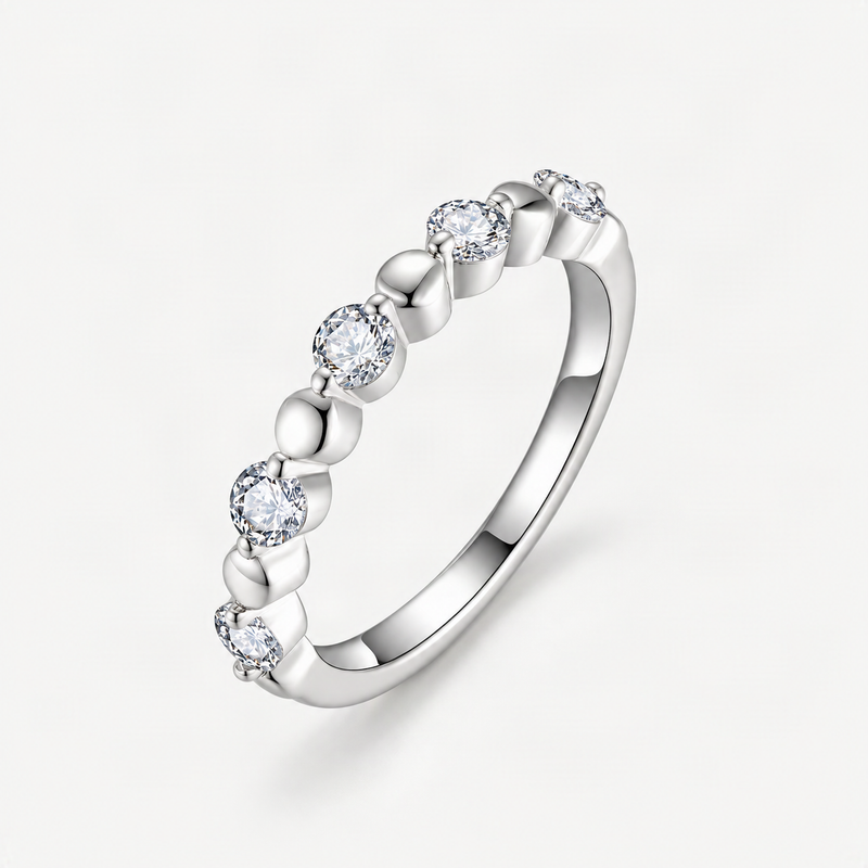Bubble Stack Engagement Ring – product photo [FITINY]