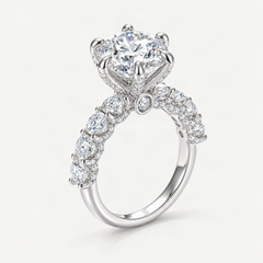 Sparkle Burst Moissanite Ring – product photo [FITINY]