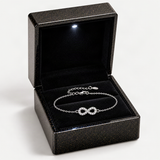 Infinity Symbol D-Color VVS1 Moissanite Bracelet in Sterling Silver – in the FITINY gift box [FITINY]