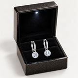 Round D-Color VVS1 Moissanite Bubble Pendant Earrings in Sterling Silver – in the FITINY gift box [FITINY]