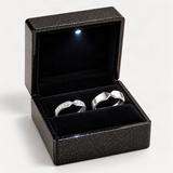 Moissanite Couple Rings Set – in the FITINY gift box [FITINY]