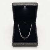 Stackable 3mm Round D-Color VVS1 Moissanite Pendant Necklace in Sterling Silver with 18K G – in the FITINY necklace gift box [FITINY]