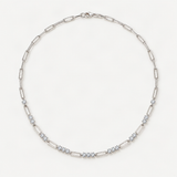 Stackable 3mm Round D-Color VVS1 Moissanite Pendant Necklace in Sterling Silver with 18K G – White Gold option [FITINY]