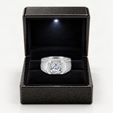 Moissanite Solitaire Ring – in the FITINY gift box [FITINY]