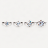 S925 Classic 6-Prong Moissanite Engagement Ring – size comparison [FITINY]