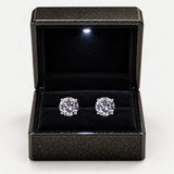 S925 Multicolor Moissanite 4-Prong Stud Earrings – in the FITINY gift box [FITINY]