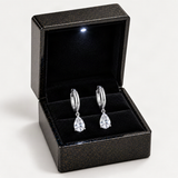 Teardrop Dangle Earrings with Brilliant Moissanite Stones – in the FITINY gift box [FITINY]