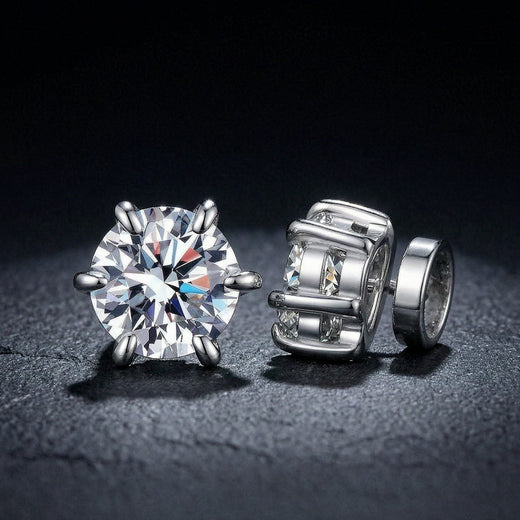 S925 Magnetic Moissanite / CZ Stud Earrings – fitiny