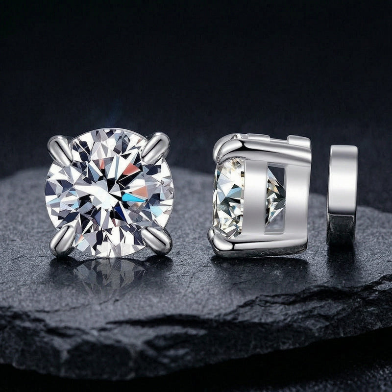 S925 Magnetic Moissanite / CZ Stud Earrings – fitiny