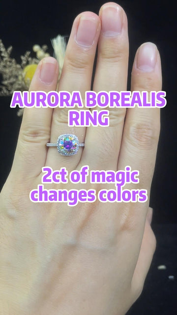 AURORA BOREALIS RING ✨ 2ct of magic that changes colors