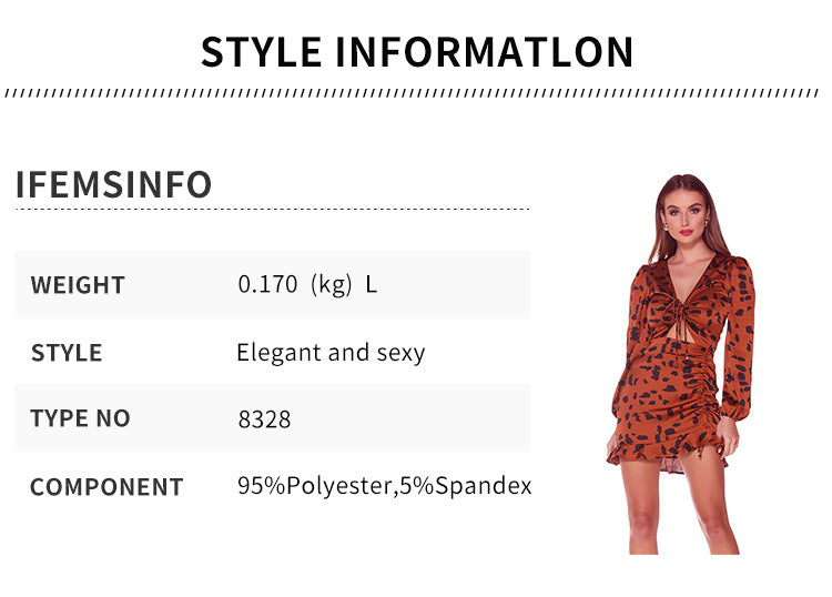 Womens 2023 Spring Summer Deep V Neck Ruffle Long Sleeve Floral Print Mini Dress