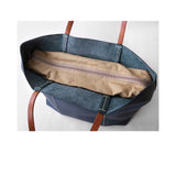 Leather Natural Handmade Tote Handbag - Fitiny