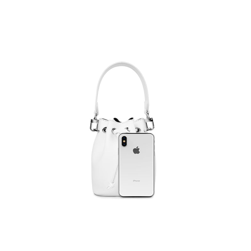 Leather Handbag White - Fitiny