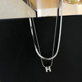 Double-Layered Letter Necklace