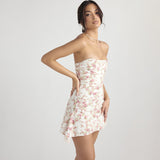 Floral Bandeau Mini Dress