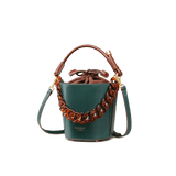 Leather Bucket Bag Crossbody Bag - Fitiny