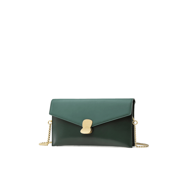 Leather Shoulder Bag Green - Fitiny