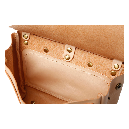 Handmade Mini Leather Messenger Dual-use Bag - Fitiny