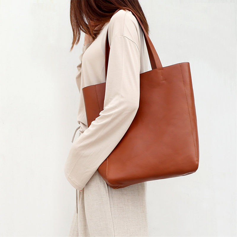 Leather Shoulder Bag High-capacity - Fitiny