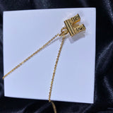 Gold triumphal arch necklace