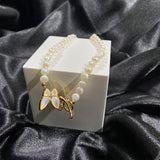 Butterfly collarbone necklace