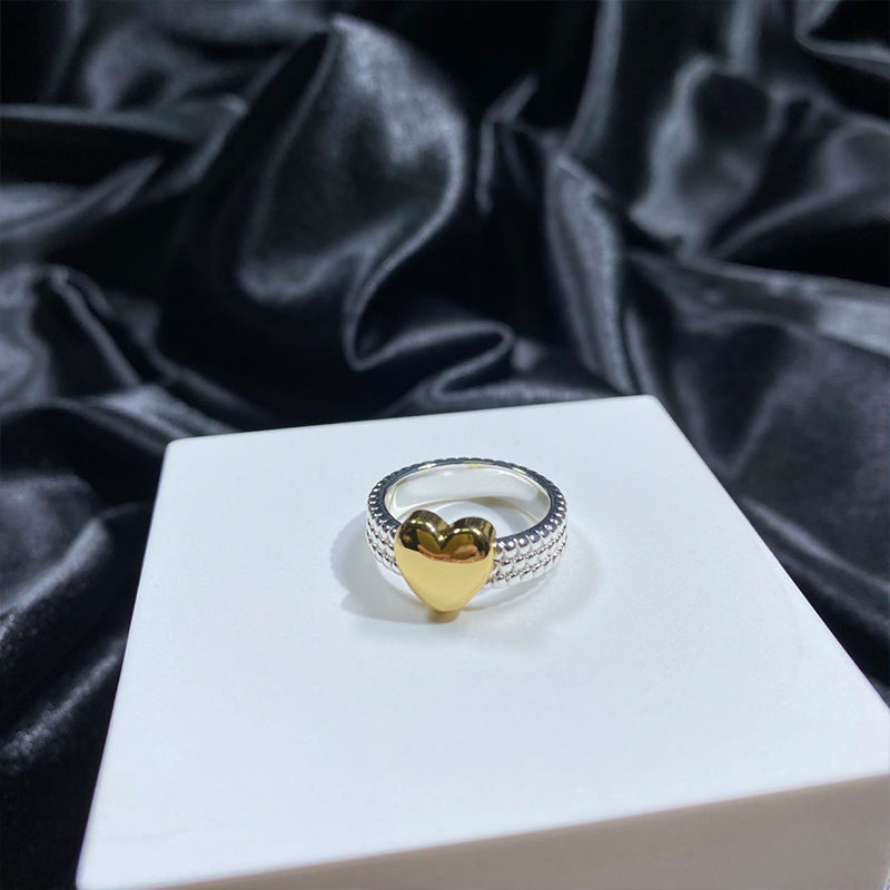 Gold love ring