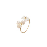 Pearl Shell Flower Index Finger Ring