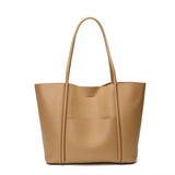 Portable Large Bag Cowhide Commuter Shoulder Bag Women's Large Capacity