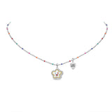Smiley Flower Beaded Necklace