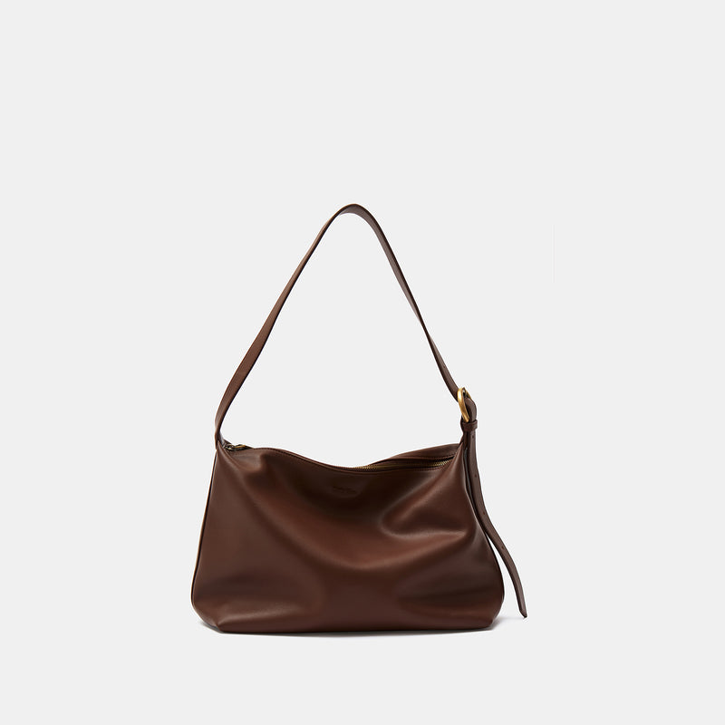 Large capacity leather tote bag